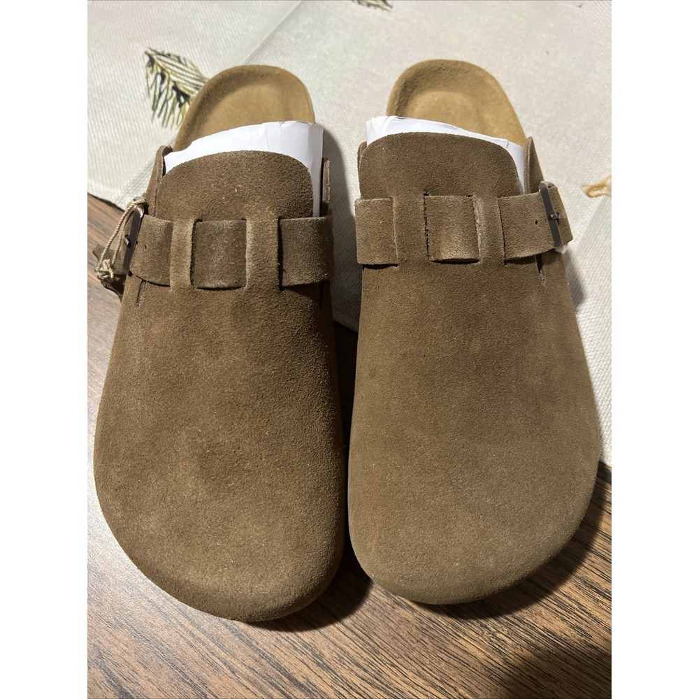 Cushionaire Hana women's Clog sandals- stone size 10W